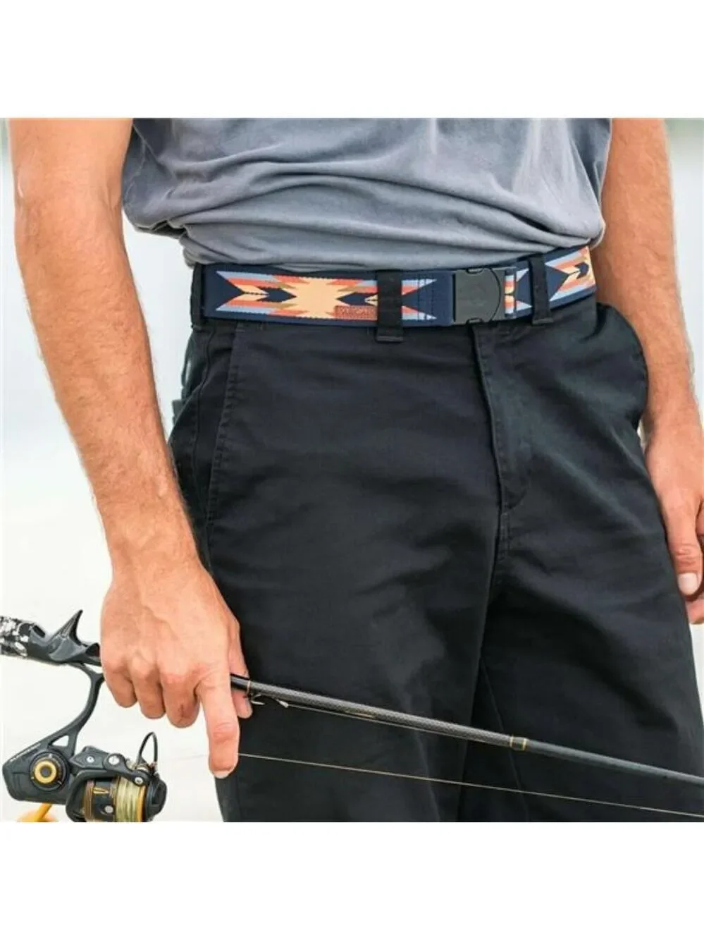Arcade Adventure Belt Unisex Stretch Nylon Belt Travel Hiking Climbing Belt